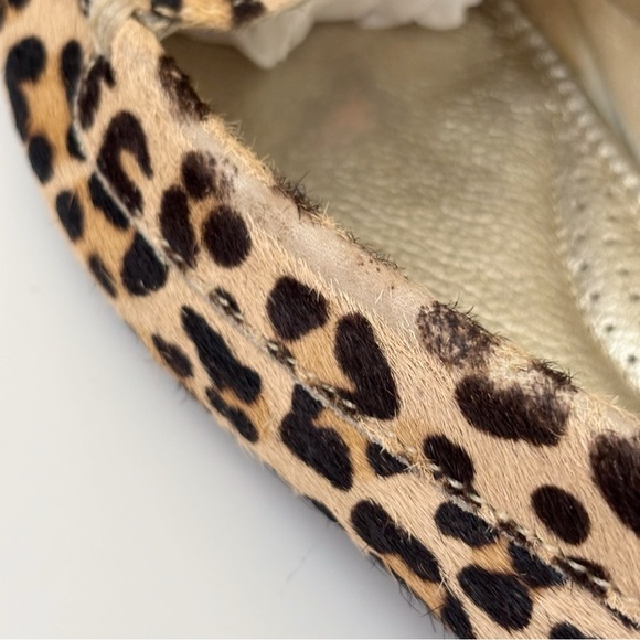 Sperry Leopard Print Calf Hair Tassel Loafers 7.5 Leather Slip On - Picture 6 of 11